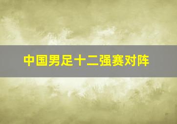 中国男足十二强赛对阵