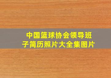 中国篮球协会领导班子简历照片大全集图片