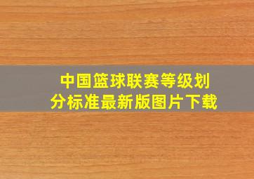 中国篮球联赛等级划分标准最新版图片下载