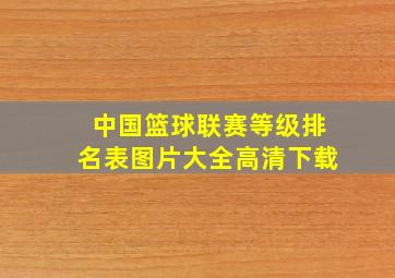 中国篮球联赛等级排名表图片大全高清下载