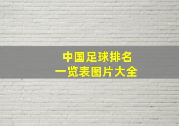 中国足球排名一览表图片大全