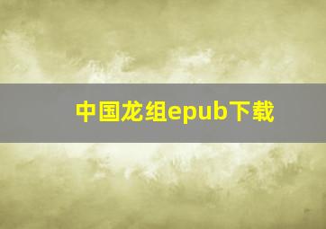 中国龙组epub下载