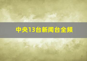 中央13台新闻台全频