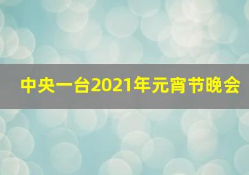 中央一台2021年元宵节晚会