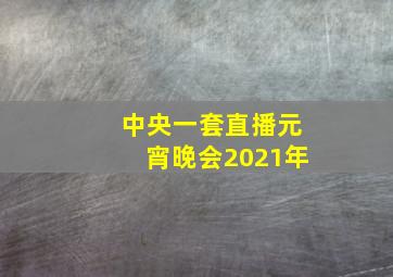 中央一套直播元宵晚会2021年