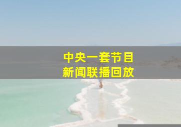 中央一套节目新闻联播回放