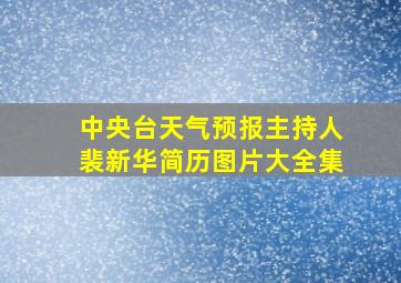 中央台天气预报主持人裴新华简历图片大全集