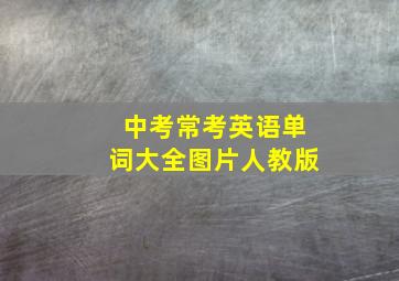 中考常考英语单词大全图片人教版