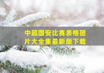 中超国安比赛表格图片大全集最新版下载