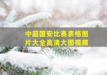 中超国安比赛表格图片大全高清大图视频