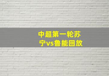 中超第一轮苏宁vs鲁能回放