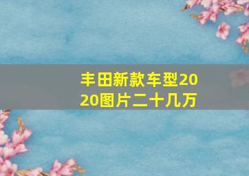 丰田新款车型2020图片二十几万