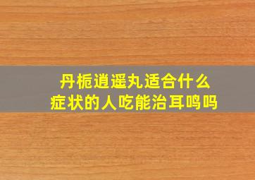 丹栀逍遥丸适合什么症状的人吃能治耳鸣吗