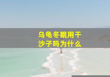 乌龟冬眠用干沙子吗为什么