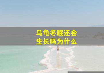 乌龟冬眠还会生长吗为什么