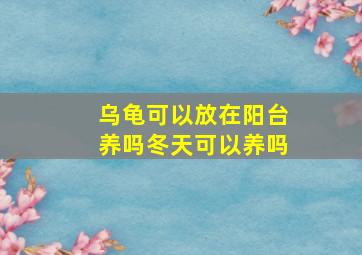 乌龟可以放在阳台养吗冬天可以养吗