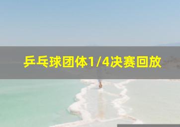 乒乓球团体1/4决赛回放