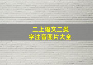 二上语文二类字注音图片大全