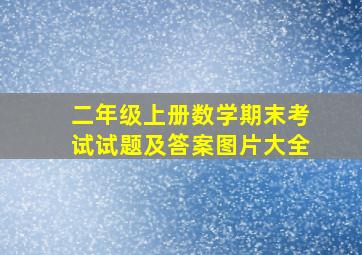 二年级上册数学期末考试试题及答案图片大全