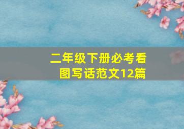 二年级下册必考看图写话范文12篇