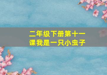 二年级下册第十一课我是一只小虫子