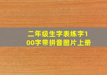 二年级生字表练字100字带拼音图片上册