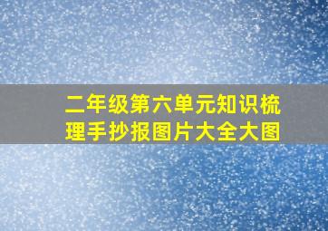 二年级第六单元知识梳理手抄报图片大全大图