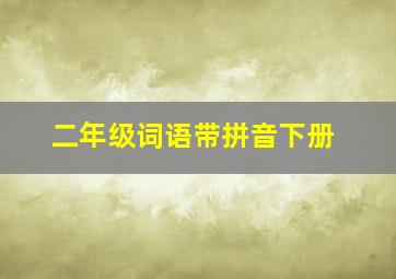 二年级词语带拼音下册