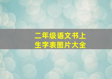 二年级语文书上生字表图片大全