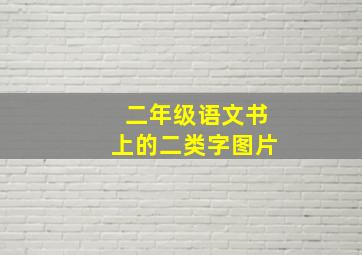 二年级语文书上的二类字图片