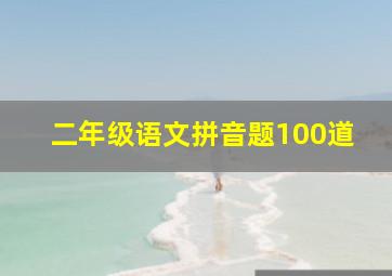 二年级语文拼音题100道