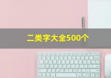 二类字大全500个