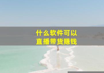 什么软件可以直播带货赚钱