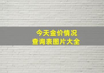 今天金价情况查询表图片大全