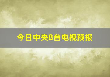 今日中央8台电视预报