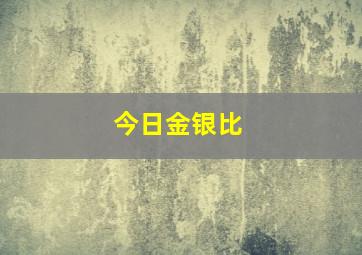 今日金银比