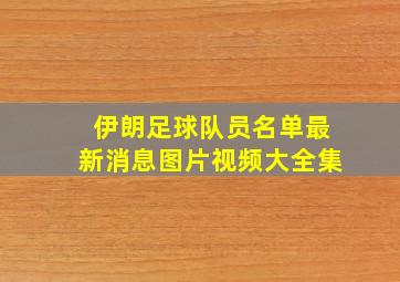 伊朗足球队员名单最新消息图片视频大全集