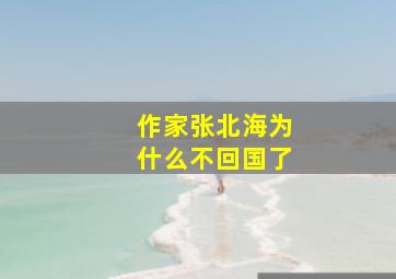 作家张北海为什么不回国了