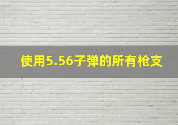 使用5.56子弹的所有枪支