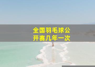 全国羽毛球公开赛几年一次