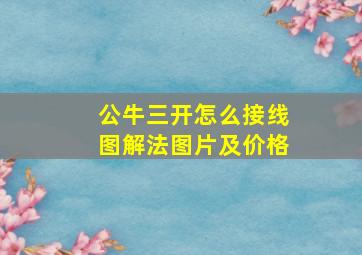 公牛三开怎么接线图解法图片及价格