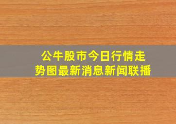 公牛股市今日行情走势图最新消息新闻联播