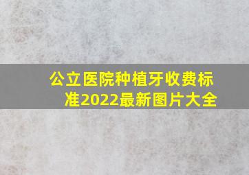 公立医院种植牙收费标准2022最新图片大全