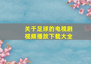 关于足球的电视剧视频播放下载大全