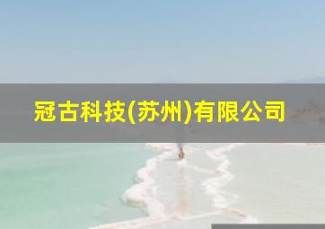 冠古科技(苏州)有限公司