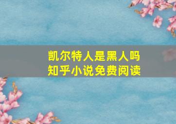 凯尔特人是黑人吗知乎小说免费阅读