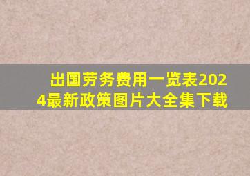 出国劳务费用一览表2024最新政策图片大全集下载