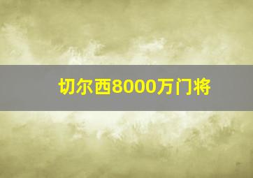 切尔西8000万门将