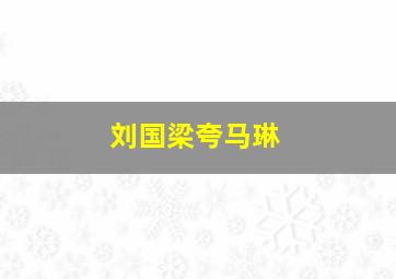 刘国梁夸马琳