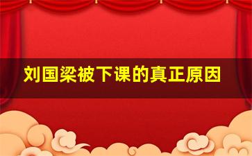 刘国梁被下课的真正原因